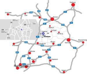 Anfahrt zu artec technologies AG. Landkarte und Übersicht, wie Sie über die Straße zu uns kommen.